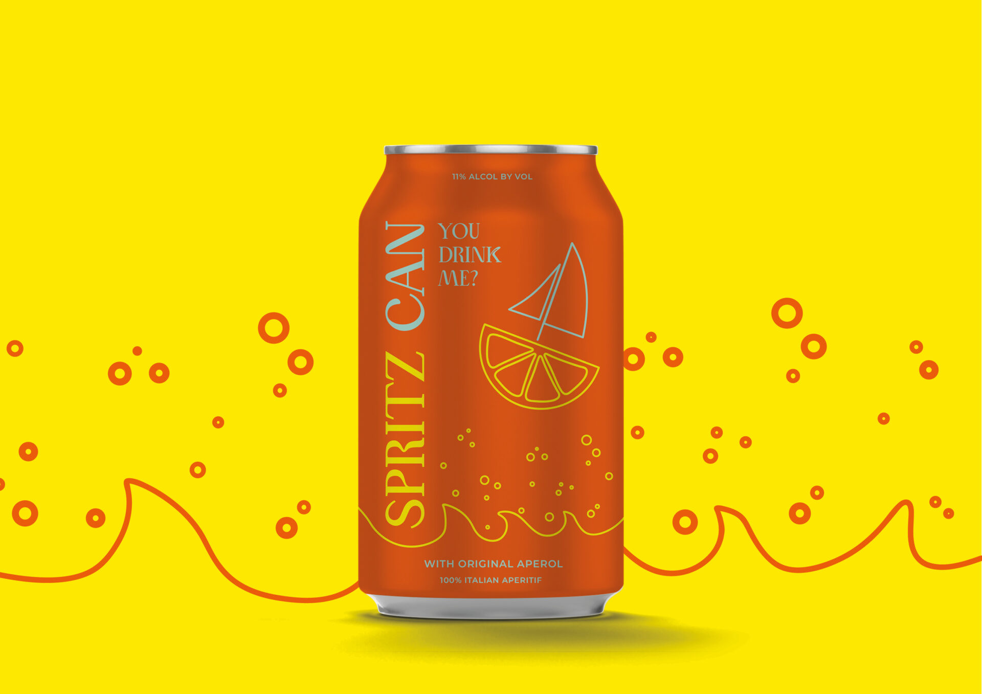 packaging-beverage-bibita-bebida-spritz-can-beveragepackaging-graphicdesign-disenografico-yellow